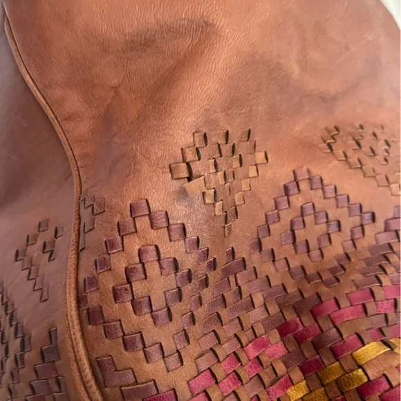 Isabella fiore woven leather tote bag - Picture 11 of 16